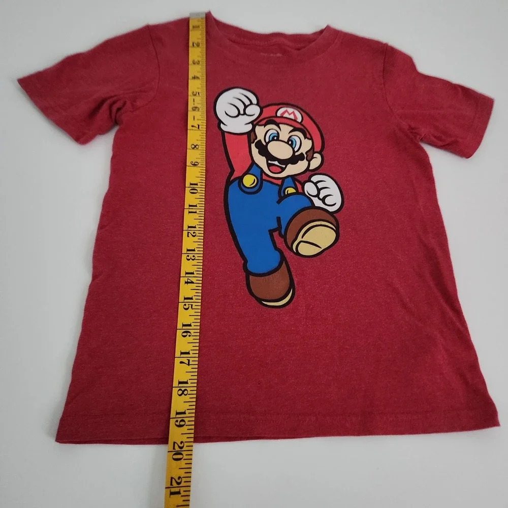 Nintendo Super Mario Kids Graphic T-Shirt‎ Red Size 7